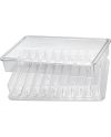 HOROTEC 17.509 - Boîte plastique empilable 10 cases transparente