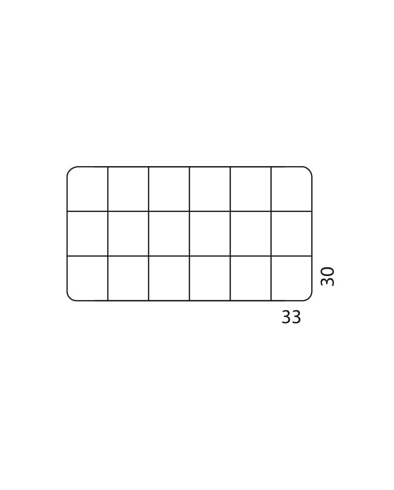 BECO – Boîte transparente 18 compartiments avec charnière
