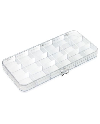 BECO TECHNIC – Boîte transparente 18 compartiments avec charnière