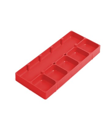 HOROTEC 17.527-XX - Fond de boîte empilable 6 cases multicolores