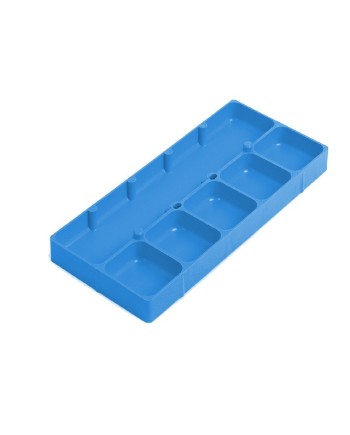 HOROTEC 17.527-XX - Fond de boîte empilable 6 cases multicolores