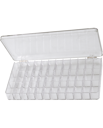 HOROTEC 17.501 – Boîte transparente 36 cases empilable