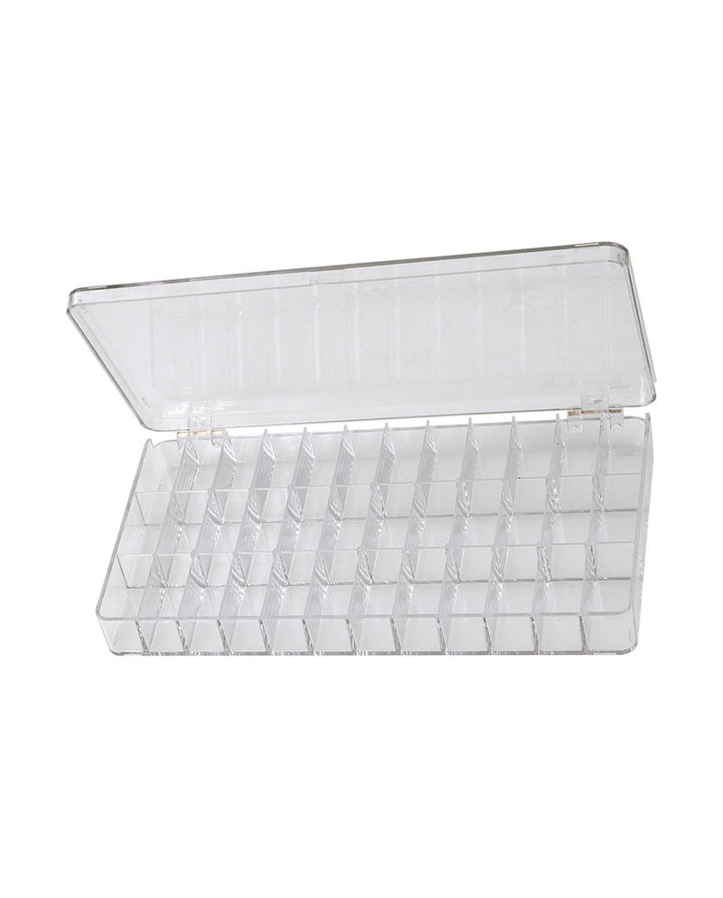 HOROTEC 17.501 – Boîte transparente 36 cases empilable