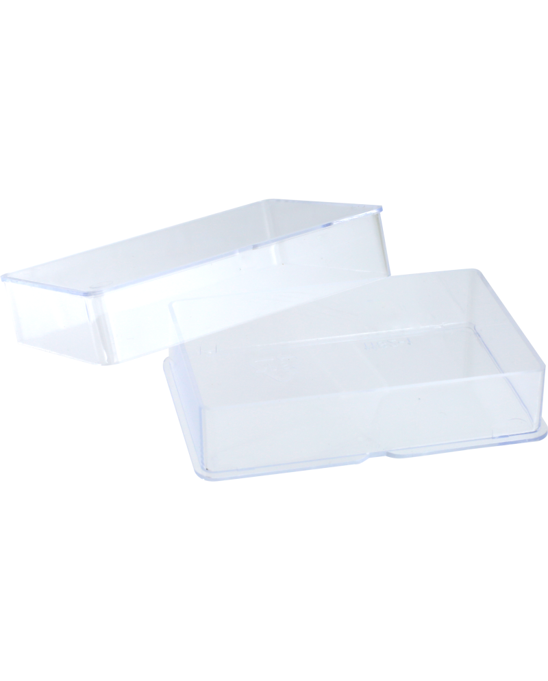 HOROTEC 17.589 - Boîte plastique rectangulaire transparente