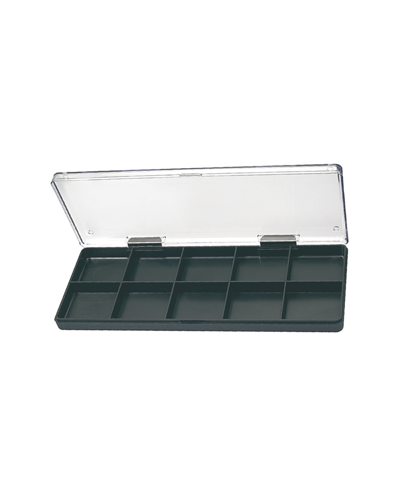 HOROTEC 17.507 – Boîte empilable 10 cases avec couvercle transparent