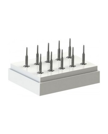 BERGEON 7745-MS - Assortiment de mèches droites et cruciformes sur socle