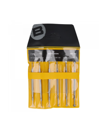 BERGEON 1895-P06 - Assortiment de 6 fraises à roulettes doubles