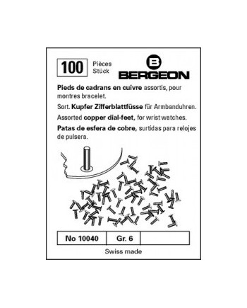 BERGEON 10040 - Pieds de cadrans en cuivre