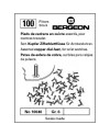 BERGEON 10040 - Pieds de cadrans en cuivre