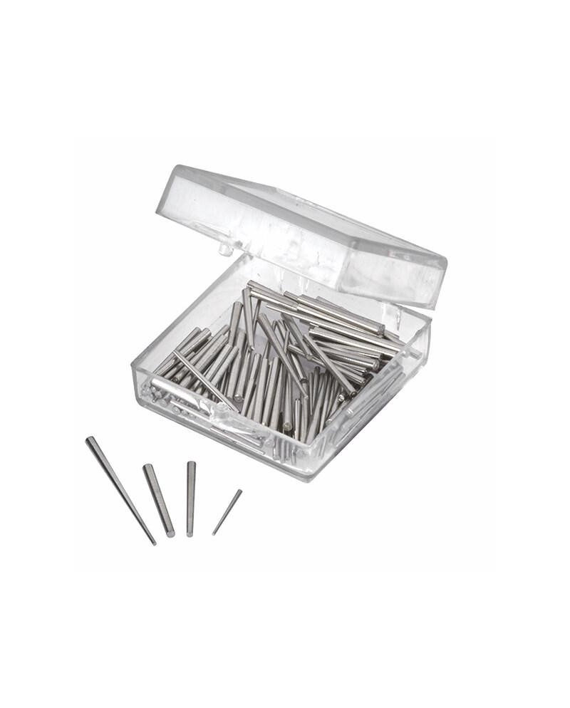 PASSION HORLOGERIE - Assortiment de 100  goupilles coniques en boîte