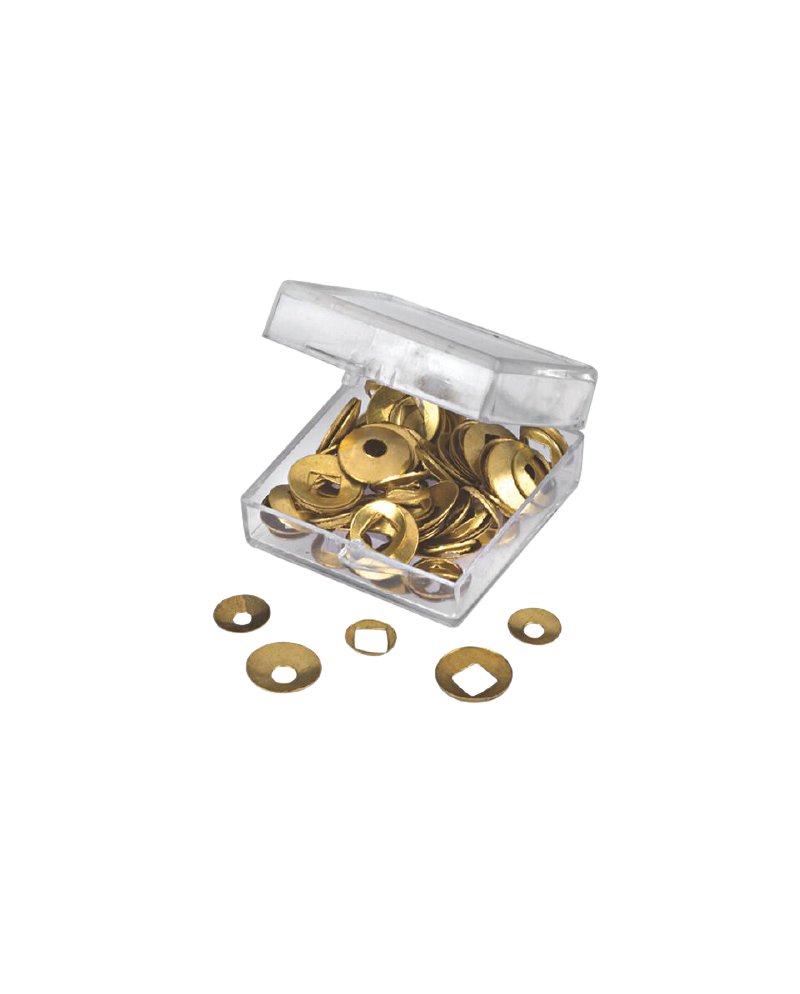 Assortiment de 25 gouttes en laiton où en  acier pour pendules