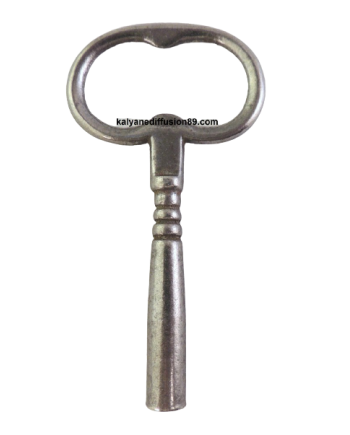 Clé ancienne de remontage pour pendules