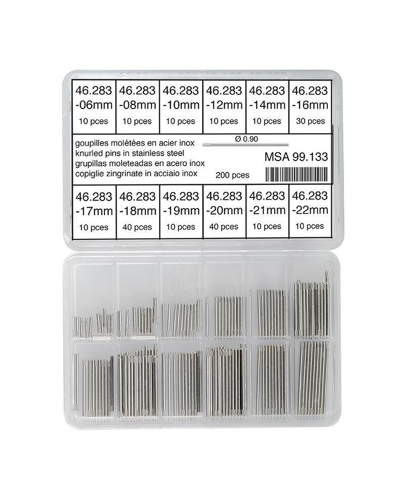 HOROTEC MSA 99.133 - Assortiment de goupilles moletées
