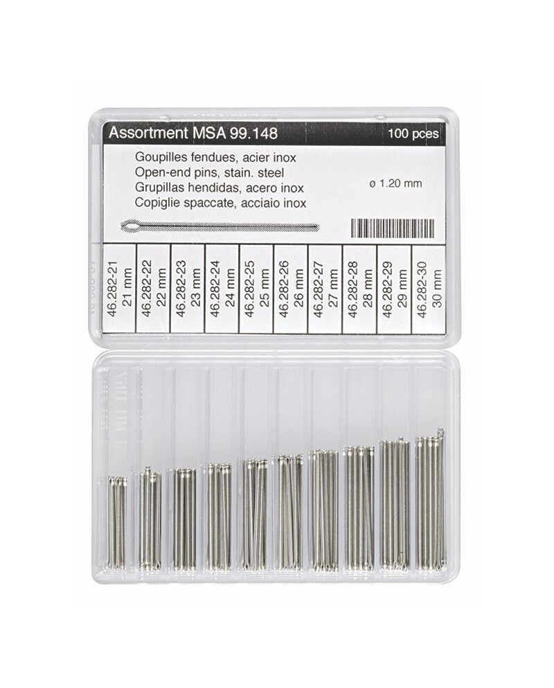 HOROTEC MSA 99.148 - Assortiment de goupilles fendues