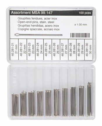HOROTEC MSA99.147 - Assortiment de goupilles fendues