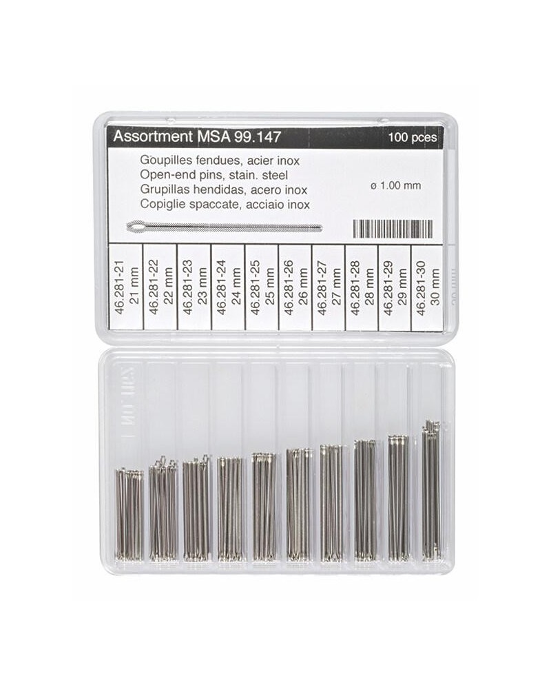 HOROTEC MSA99.147 - Assortiment de goupilles fendues