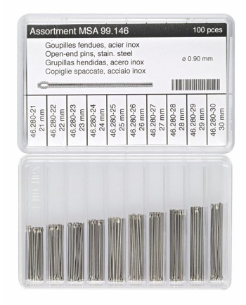 HOROTEC MSA99.146 - Assortiment de goupilles fendues