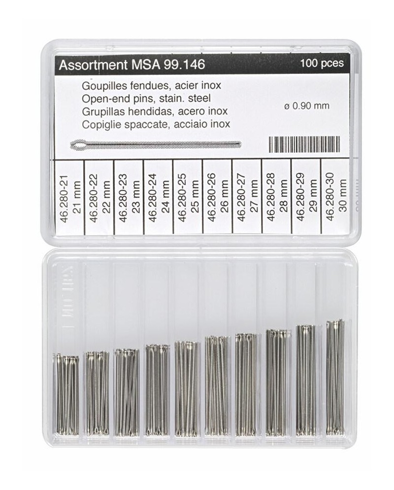 HOROTEC MSA99.146 - Assortiment de goupilles fendues