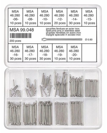 HOROTEC MSA99.048 - Assortiment de goupilles fendues