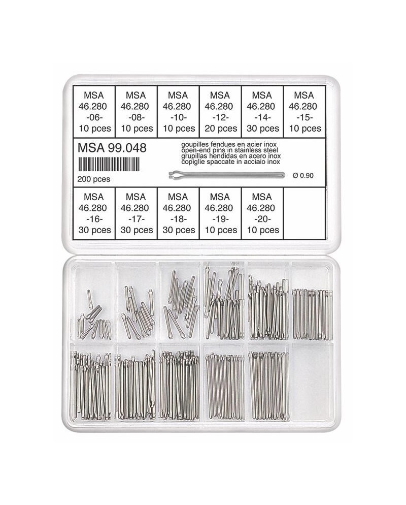 HOROTEC MSA99.048 - Assortiment de goupilles fendues
