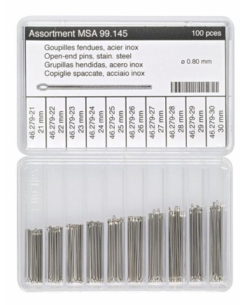 HOROTEC MSA99.145 - Assortiment de goupilles fendues