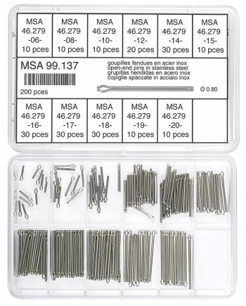 HOROTEC MSA99.137 - Assortiment de goupilles fendues