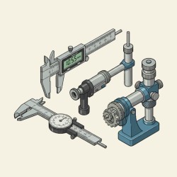 Pied à coulisse, micromètres / Instruments de mesure