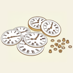 Cadrans et œillets pour Pendule de Paris
