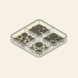 Ressorts et vis de montres