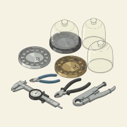 Plateaux de démontage, cloches anti-poussières