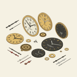 Aiguilles pour mvts radio piloté