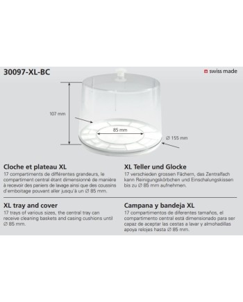 BERGEON 30097-XL-BC – Plateau de démontage et cloche XL