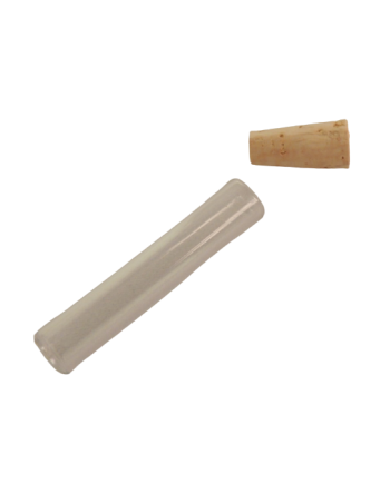 Tube en verre avec bouchon en liège - BERGEON 2954