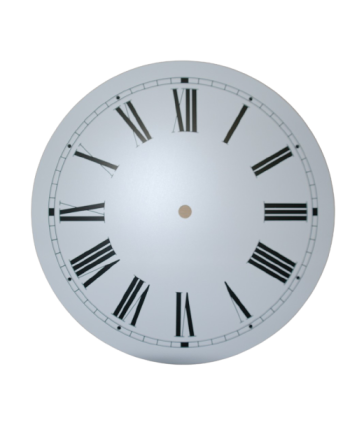 Cadran de comtoise, aluminium, plat