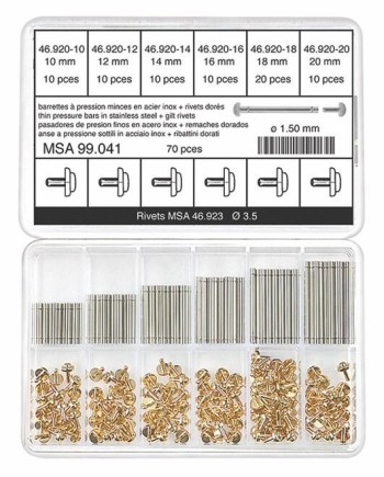 Assortiment de barrettes à pression - HOROTEC