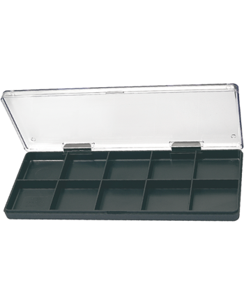 HOROTEC 17.507 – Boîte empilable 10 cases avec couvercle transparent