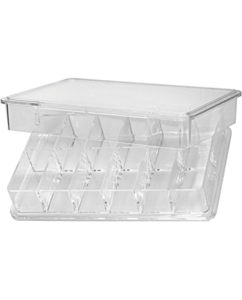 HOROTEC MSA17.516 – Boîte plastique compartimentée transparente 12 cases